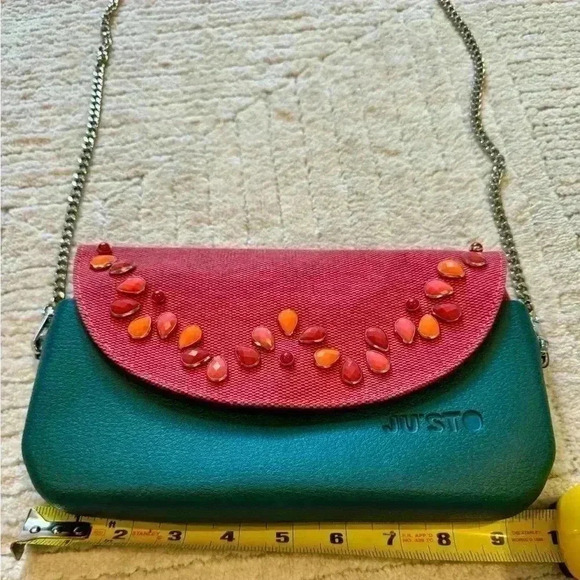 Ju’Sto Justo J-POSH Clutch Bag Body Bag NEW. Made In ITALY - Picture 4 of 6